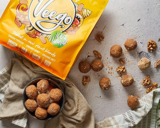 Veego Choc Peanut Butter Protein Powder with Protein Ball Snacks