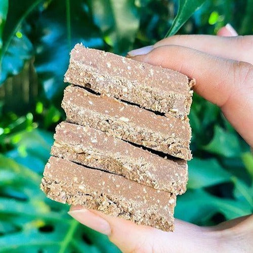 Chocolate Peanut Butter High Protein Vegan Slice